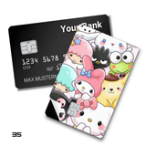 Sanrio Cute Characters Group Photo card skin sticker