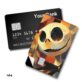 The Nightmare Before Christmas Jack Skellington Abstract Cubist Portrait card skin sticker