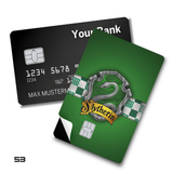 Harry Potter Green Slytherin House Crest Design card skin sticker