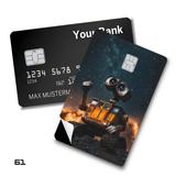 WALL-E Robot on Rocky Planet card skin sticker
