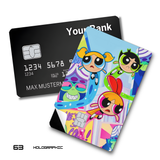 The Powerpuff Girls Pop Art Powerpuff Girls Flying card skin sticker