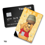 Winnie the Pooh with Honey Pot card skin sticker
