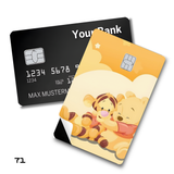 Winnie the Pooh Hugging Tigger card skin sticker