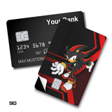 Sonic Shadow the Hedgehog Posing card skin sticker