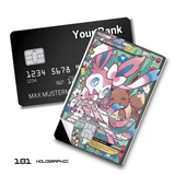 Pokemon Sylveon and Eevee Card card skin sticker