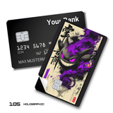 Pokemon Gengar in Japanese Ink Wash Style card skin sticker
