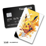 Pokemon Dynamic Sketch Style Pikachu Art card skin sticker