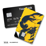 Pokemon Abstract Yellow and Black Umbreon card skin sticker