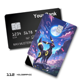Pokemon Umbreon Howling at the Full Moon card skin sticker