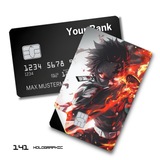 Demon Slayer Kyojuro Rengoku with flaming hair card skin sticker