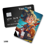 Dragon Ball Kid Goku Posing in Gi card skin sticker