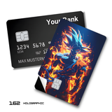 Dragon Ball Ultra Instinct Goku Fiery Aura card skin sticker