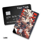 Dragon Ball Super Saiyan Blue Vegeta Neon Frame card skin sticker