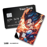 Dragon Ball Super Saiyan Blue Evolved Vegeta card skin sticker