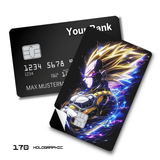 Dragon Ball Super Saiyan Vegeta Golden Aura card skin sticker