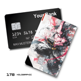 Dragon Ball Kid Buu in Ink Splatter Style card skin sticker