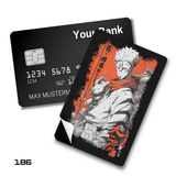 Black Clover Asta with Black Bull Headband card skin sticker
