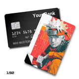 Naruto Uzumaki Newspaper Collage Art card skin sticker