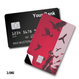 Naruto Itachi Uchiha with Flying Crows card skin sticker