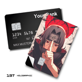 Naruto Itachi Uchiha Sharingan Eye Close-up card skin sticker