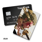 One Piece Roronoa Zoro Dynamic Pose with Swords card skin sticker