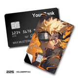 Naruto Split Face Young and Sage Mode card skin sticker