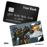 Transformers Bumblebee the Autobot ready for battle card skin sticker