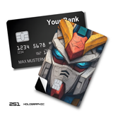 Gundam RX-78-2 Mecha Head Close-up card skin sticker