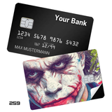 DC Comics The Joker Heath Ledger Portrait card skin sticker