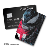 Marvel Menacing Venom Face Close-up Art card skin sticker