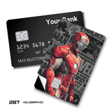 Marvel The Punisher in a comic collage card skin sticker