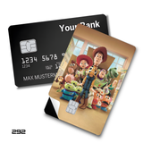 Toy Story Characters Group Photo card skin sticker