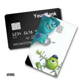 Monsters, Inc. Mike Wazowski Duct Taped by Sulley card skin sticker