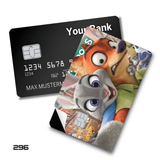 Zootopia Judy Hopps and Nick Wilde Selfie card skin sticker
