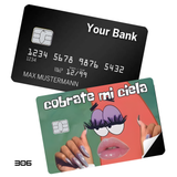 SpongeBob SquarePants Patrick Star Cobrate Mi Ciela Meme card skin sticker