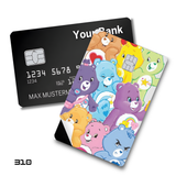 Care Bears Group of in Clouds card skin sticker