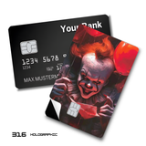 It Pennywise the Clown with Red Balloons card skin sticker
