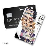 Demon Slayer Upper Moons Eyes Collage card skin sticker