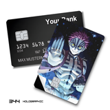 Demon Slayer Akaza Upper Moon Three Pose card skin sticker