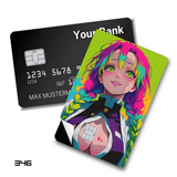Demon Slayer Mitsuri Kanroji Love Hashira Portrait card skin sticker