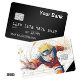 Naruto Uzumaki Reaching Forward Pose card skin sticker