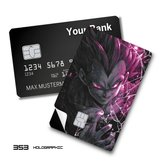 Dragon Ball Ultra Ego Vegeta with pink energy card skin sticker