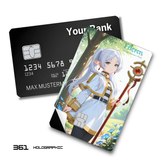 Frieren: Beyond Journey's End Frieren the elf in a forest card skin sticker
