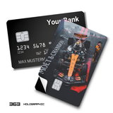 Formula 1 Lando Norris with his McLaren F1 car card skin sticker