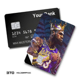 Credit Card Skin Sticker - NBA - LeBron James Lakers King Crown - Holographic
