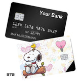 Credit Card Skin Sticker - Peanuts - Snoopy Reading On Log With Woodstock