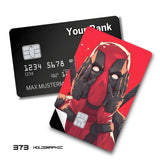 Credit Card Skin Sticker - Marvel - Surprised Deadpool Hands On Face - Holographic