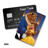 Credit Card Skin Sticker - Beauty and the Beast - Belle And The Beast Loving Embrace