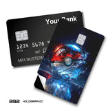Credit Card Skin Sticker - Pokémon - Pokeball Splashing In Water - Holographic