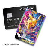 Credit Card Skin Sticker - Pokémon - Pikachu Ex Thunder Full Art - Holographic